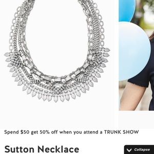 Stella & Dot silver Sutton necklace